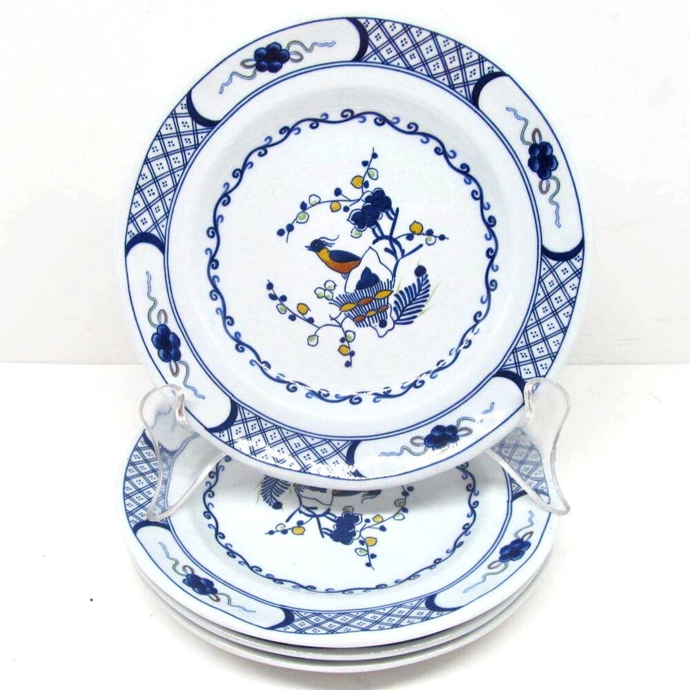 Wedgwood Volendam Set Of Four 6 1/4" Bread Butter Dessert Made In England